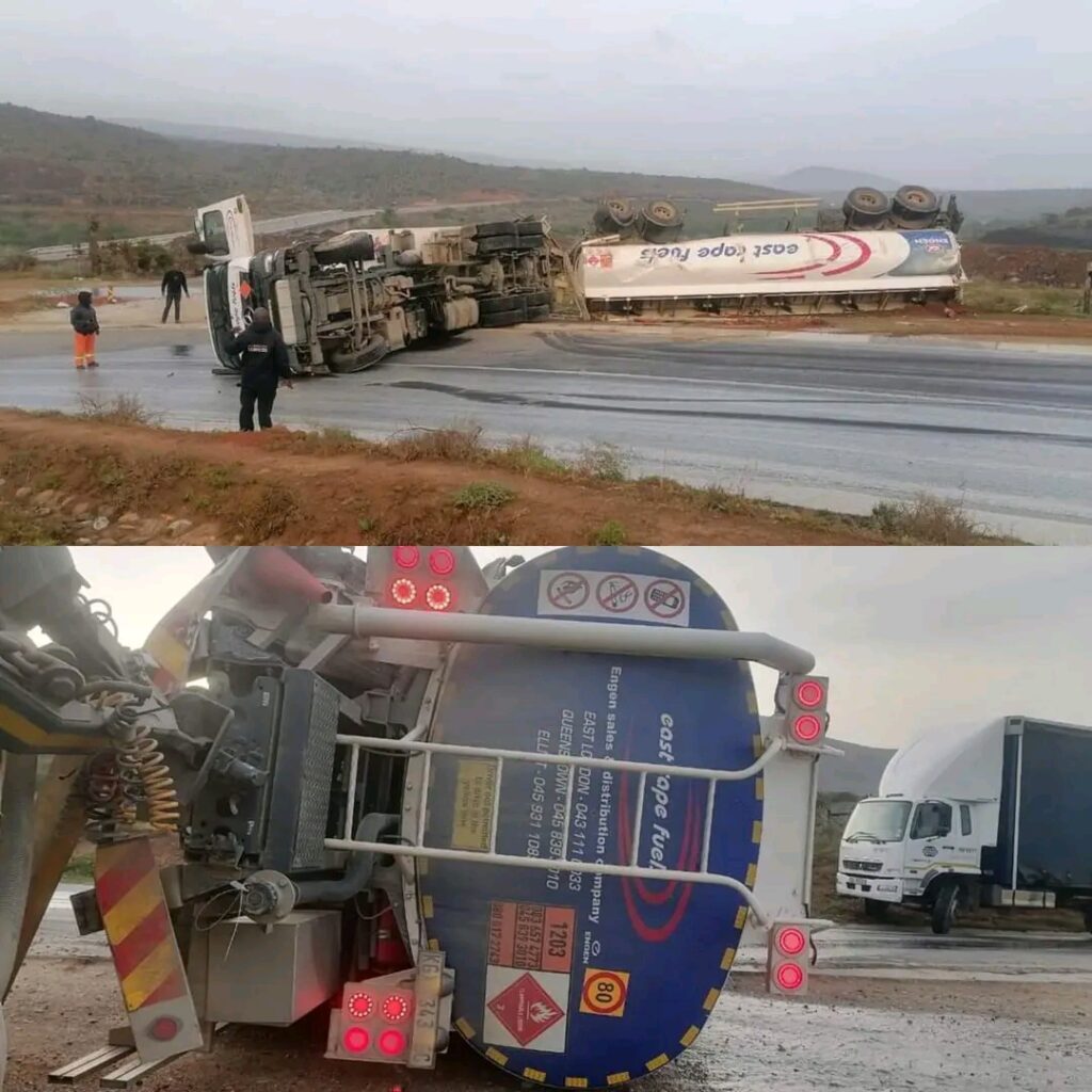 Petrol Tanker Overturns on N2 in Ngqushwa, Eastern Cape, Prompting Delays and Safety Concerns