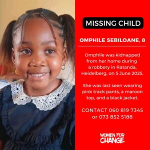 MISSING CHILD ALERT: Help Find Omphile Sebiloane