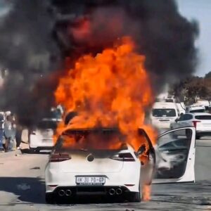 Pedestrian Killed in Tragic Incident as Mob Torches Driver’s Car